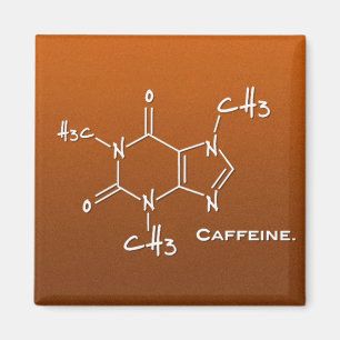 Caffiene-molecuul (chemische structuur) magneet