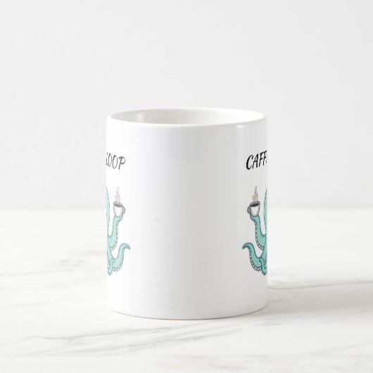Caffin Loop Kawaii Coffee Mug – Octopus Cute (Centre)