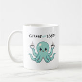Caffin Loop Kawaii Coffee Mug – Octopus Cute  (Gauche)
