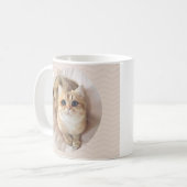 "Caffiné à la perfection : Mug de chat mignonne" (Devant gauche)