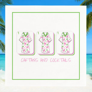 Caftans & Cocktails Preppy Mahjong Dames Cheetah Servet