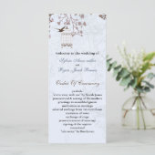 cage d'oiseau bleu floral, programmes de mariage i (Debout devant)