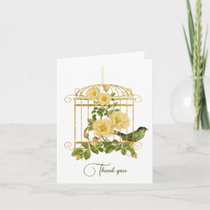 Cage d'oiseaux nostalgiques et Cartes de remerciem
