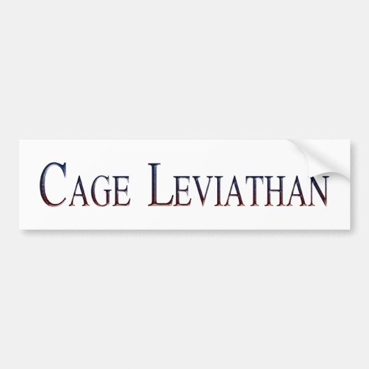 Cage Leviathan Bumpersticker (Voorkant)