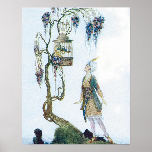 Caged Bird en de Princess Poster (Voorkant)