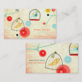 Cages Oiseaux Pépites Cartes de visite (Devant / Derrière)