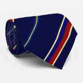 Cagliari strepen vlag stropdas (Opgerold)