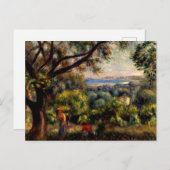 Cagnes Landschap geschilderd door Renoir, Briefkaart (Voorkant / Achterkant)