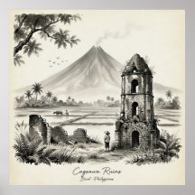 Cagsawa-ruïnes & Mayon-vulkaan Filipijnen