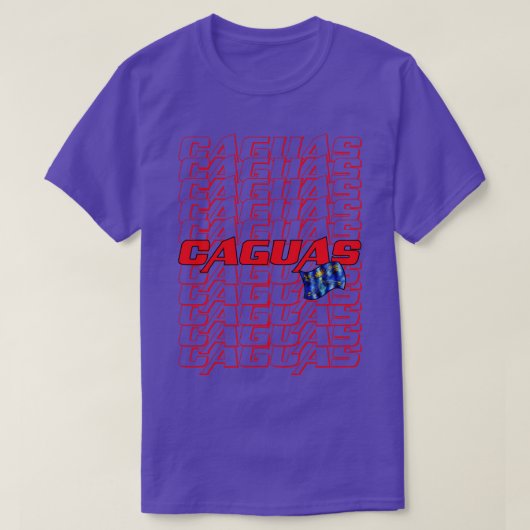 Caguas Cascade tekst 3 T-shirt (Design voorkant)