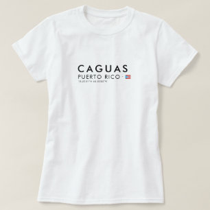 Caguas Porto Rico T-Shirt Tee Coordonnées