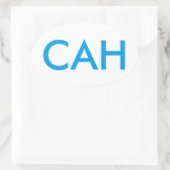 CAH Support-Sticker Ovale Sticker (Tas)