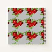 Cahier 3 Fleurs Rouges (Dos)