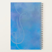 Cahier à accent de tourbillon bleu et violet (Verso)