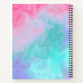 Cahier à aquarelle rose et sarcelle (Dos)