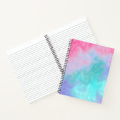 Cahier à aquarelle rose et sarcelle (Intérieur)