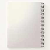 Cahier à cadre floral rose (Dos)