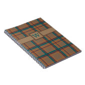 Cahier à carreaux chic d'automne (Côté Droit)