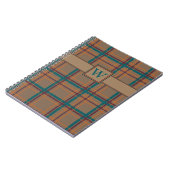 Cahier à carreaux chic d'automne (Côté gauche)
