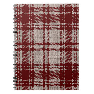 Cahier à carreaux marron