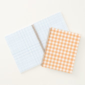 Cahier à carreaux pêche (Intérieur)