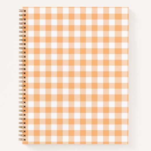 Cahier à carreaux pêche (Devant)