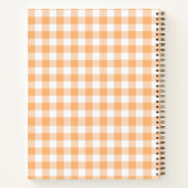 Cahier à carreaux pêche (Dos)
