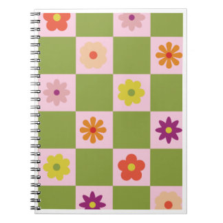 Cahier à carreaux rétro