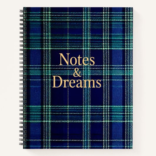 Cahier à carreaux tartan (Devant)