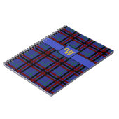 Cahier à carreaux tons de bijoux (Côté gauche)