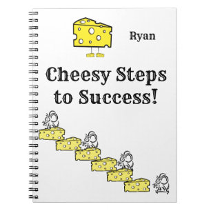 Cahier à couverture papier "Cheesy Steps to Succes