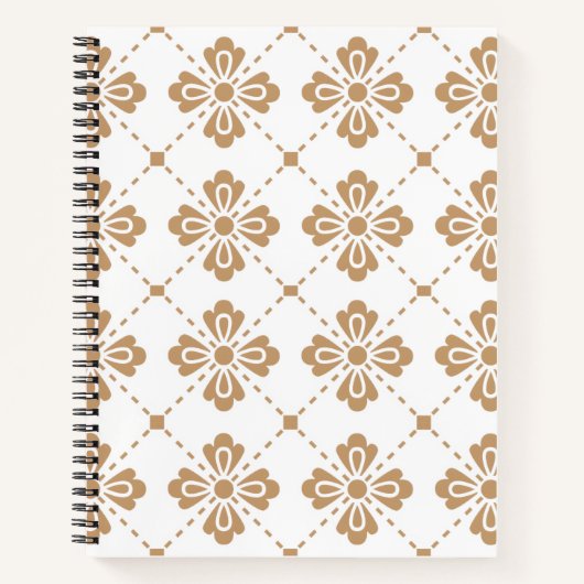 Cahier à couverture rigide avec motif géométrique  (Devant)