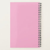 Cahier à couverture rigide floral – Journal esthét (Dos)
