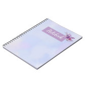 Cahier à dégradé bleu et violet rêveur (Côté gauche)