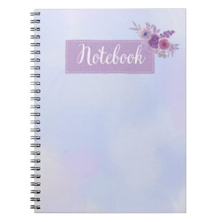 Cahier à dégradé bleu et violet rêveur