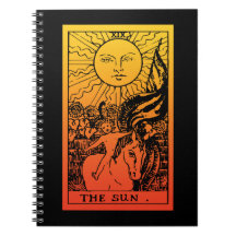 Cahier à dégradé de tarot solaire