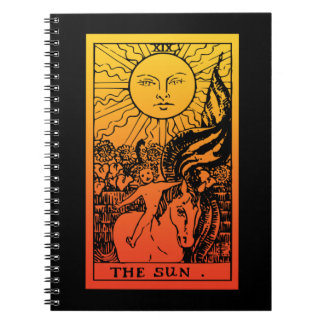 Cahier à dégradé de tarot solaire