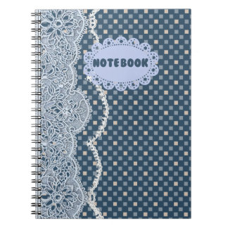Cahier à dentelle Mandala Bleu