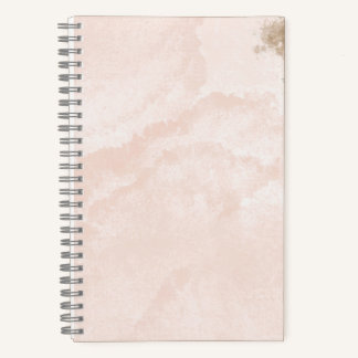 Cahier à éclaboussures marron et bronzé