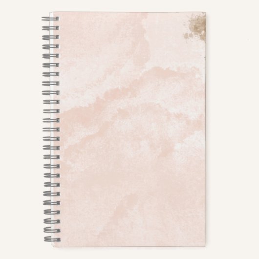Cahier à éclaboussures marron et bronzé (Recto)