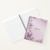 Cahier à feuillage floral rose (Intérieur)