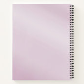 Cahier à feuillage floral rose (Dos)