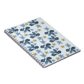 Cahier à feuilles bleues et étoile dorée. (Côté Droit)