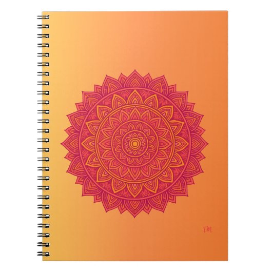 Cahier à forme de mandala abstrait (Devant)