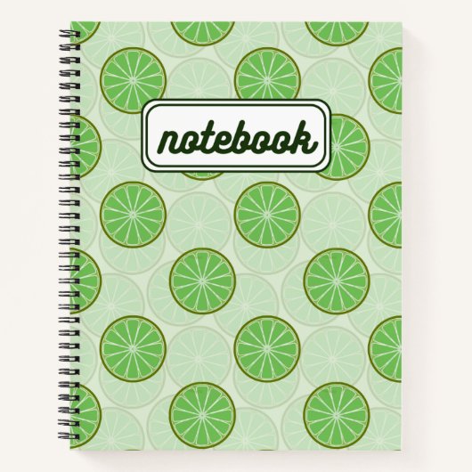 Cahier à l'esthétique vert citron (Devant)