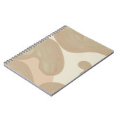 Cahier à lignes de peinture marron – Chic minimali (Côté gauche)