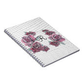 Cahier à l'initiale de femme au point d'aquarelle (Côté Droit)