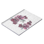 Cahier à l'initiale de femme au point de aquarelle (Côté gauche)