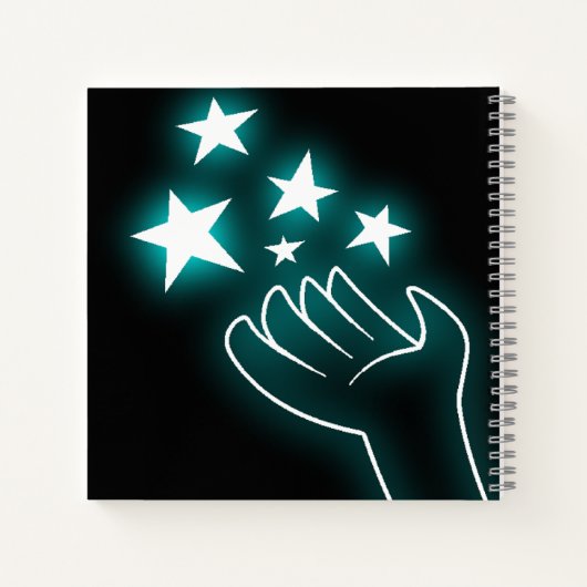 Cahier à main Cyan Twinkle (Dos)