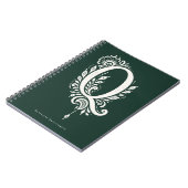 Cahier à monogramme botanique en linogravure Lettr (Côté gauche)